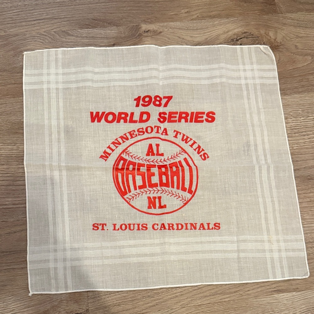 1987 World Series Baseball homer hanky